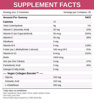 Lovu Beauty Vegan Collagen Booster I 60 gummies